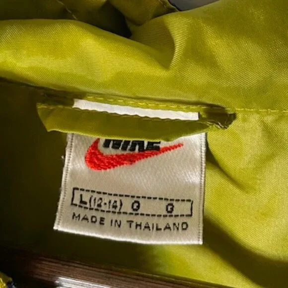 Vintage 90's Y2K Nike White Label Colorblock Windbreaker Hoodie Large - Picture 6 of 7